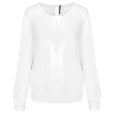 Ladies' Long-Sleeved Crepe Blouse