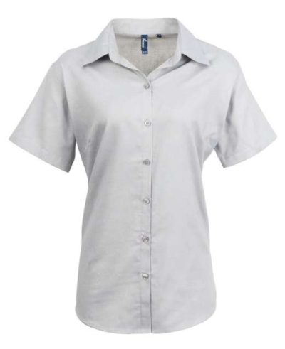 Women's Short Sleeve Signature Oxford Blouse