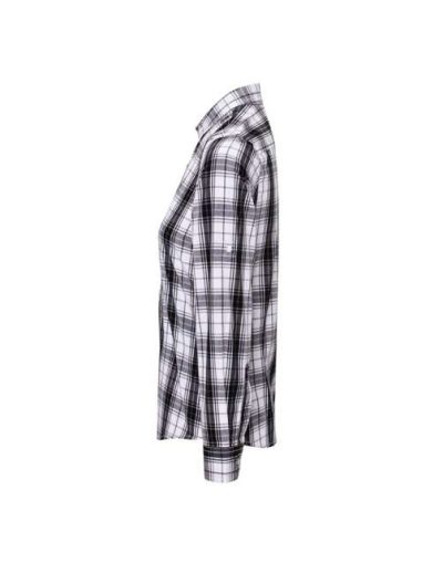 'ginmill' Check - Women's Long Sleeve Cotton Shirt