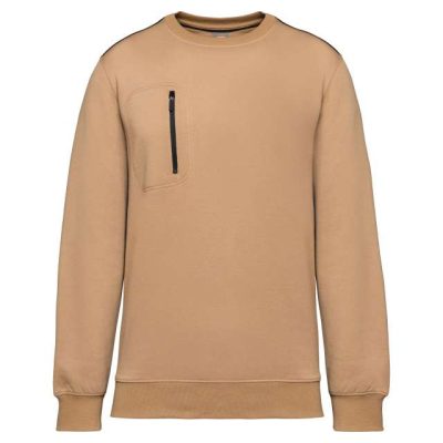 Unisex Daytoday Contrasting Pocket Sweatshirt