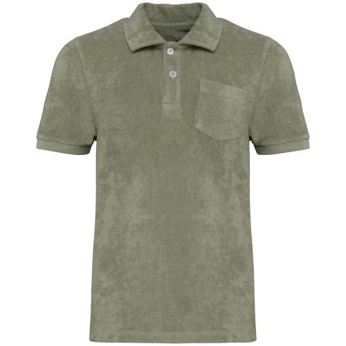 Polohemd aus Frottee für Kinder NS218 – Native Spirit in Almond Green