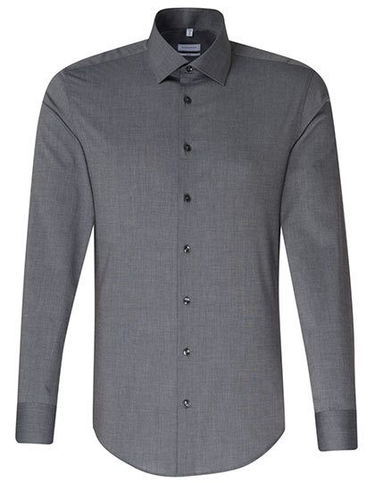 Men´s Shirt Slim Fit Long Sleeve – Seidensticker in Anthracite