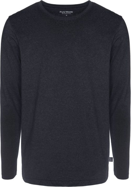 Schweres Herren T-Shirt langarm LSMB – Pure Waste in Anthracite