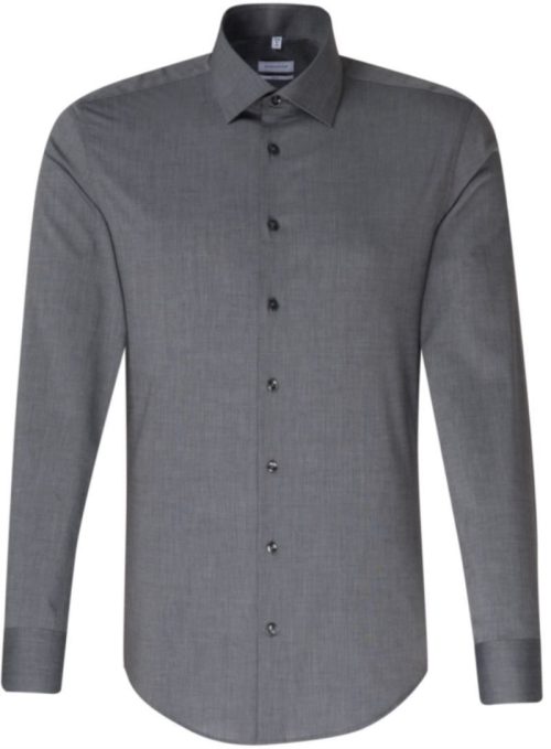 Hemd langarm Shirt Slim LSL – Seidensticker in Anthracite