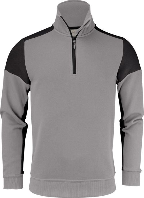 Sweater mit 1/4 Zip Prime Halfzip Sweater – Printer in Anthracite/Black