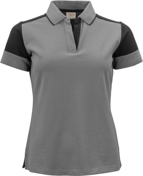 Schweres Damen Piqué Polo Prime Polo Women – Printer in Anthracite/Black