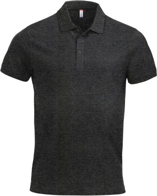 Schweres Herren Piqué Polo Classic Lincoln S/S – Clique in Anthracite Melange