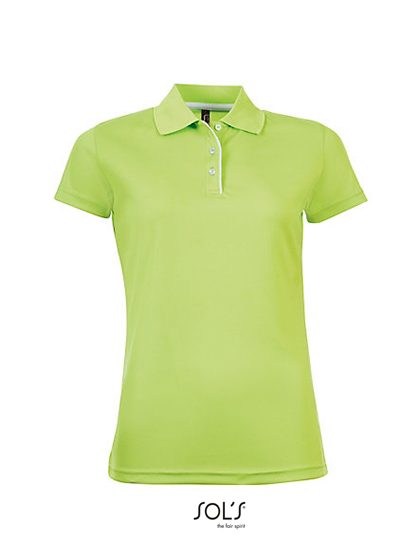 Women´s Sports Polo Shirt Performer – SOL´S in Apple Green