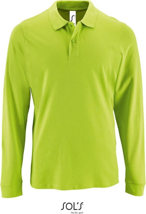 Herren Piqué Polo langarm Perfect LSL Men – SOL'S in Apple Green