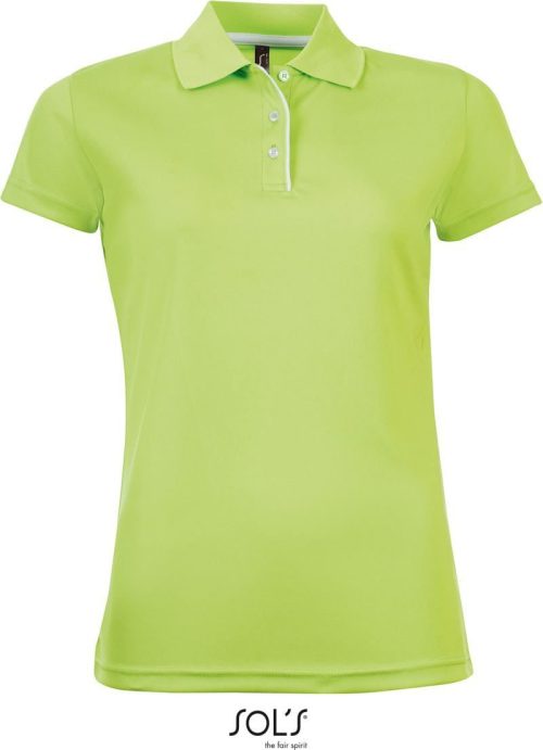 Damen Piqué Sport Polo Performer Women – SOL'S in Apple Green