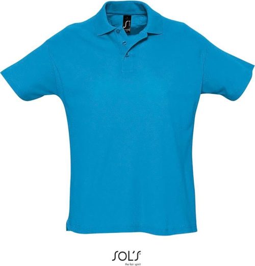 Piqué Polo Summer II – SOL'S in Aqua