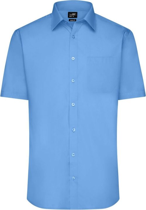Popeline Hemd kurzarm JN 680 – Daiber in Aqua