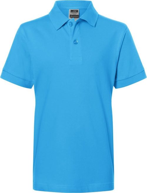 Kinder Piqué Polo JN 70K – Daiber in Aqua