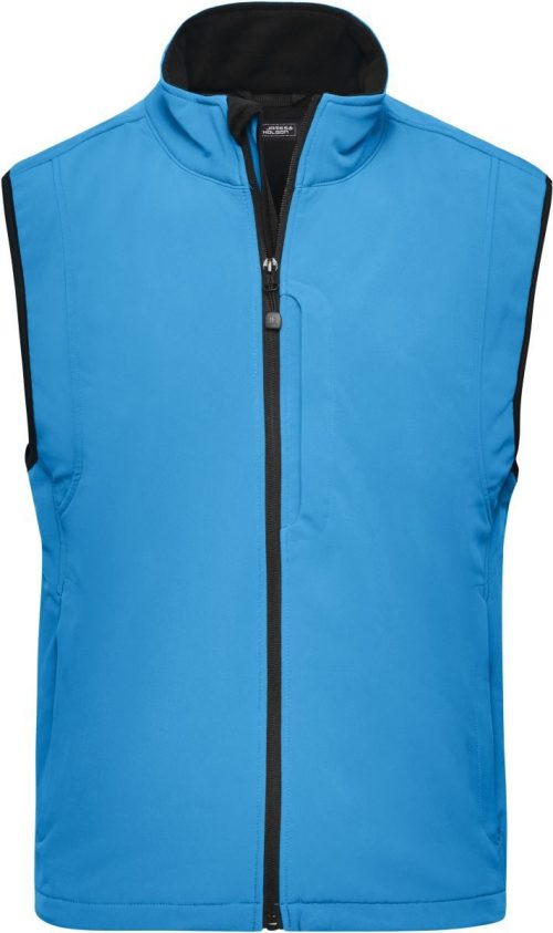 Herren 3-Lagen Softshell Gilet JN 136 – Daiber in Aqua