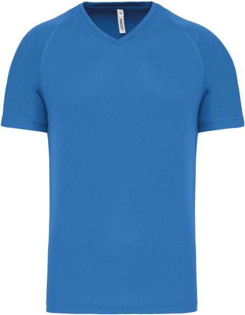 Herren V-Ausschnitt Sport Shirt PA 476 – Kariban ProAct in Aqua Blue