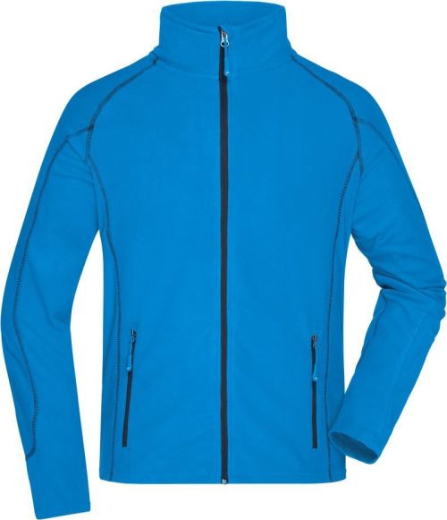 Herren Struktur Fleece Jacke JN 597 – Daiber in Aqua/Navy