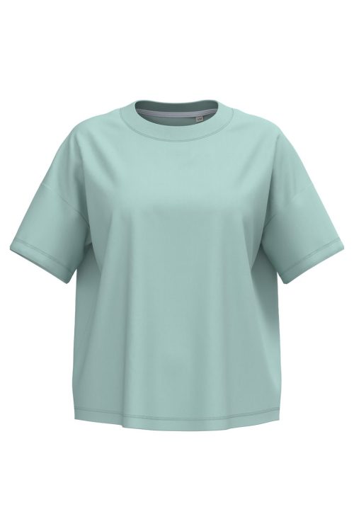 Ladies’ Oversized T-Shirt – Native Spirit in Aquamarine