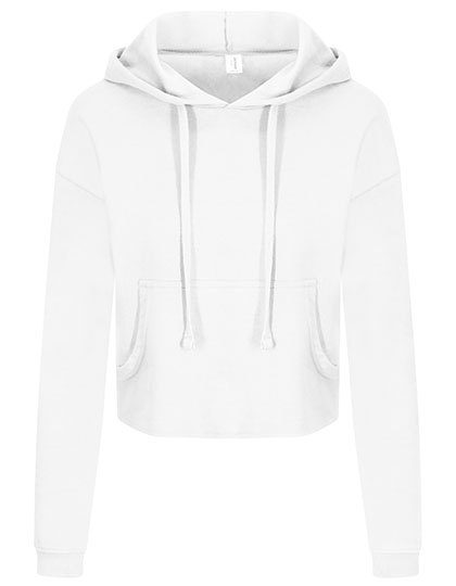 Women´s Cropped Hoodie – Just Hoods in Arctic White