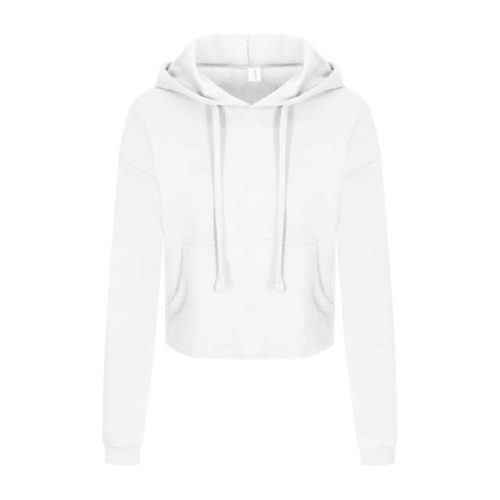Women's Cropped Hoodie – Just Hoods in Arctic White