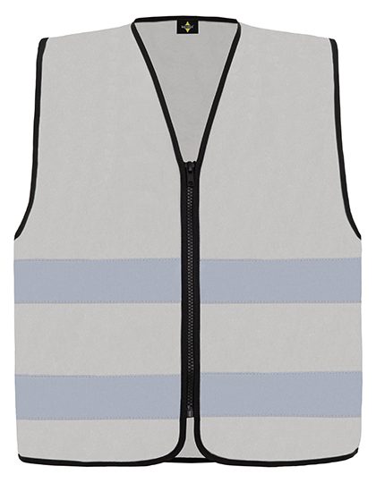 Hi-Vis Safety Vest Cologne With Front Zipper – Korntex in Ash