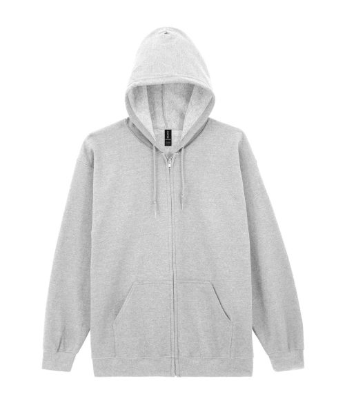 Heavy Blend™ Adult Full Zip Hooded Sweatshirt – Gildan in Ash