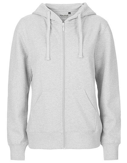 Damen Bio Kapuzen Sweatjacke O 83301 – Neutral in Ash Grey