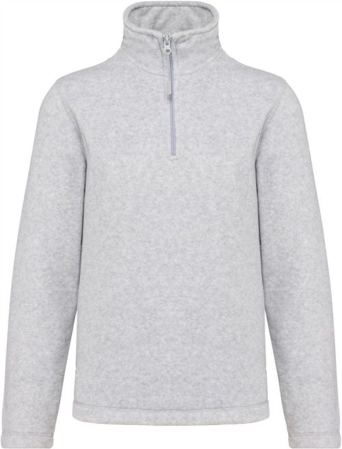 Microfleece Pullover mit 1/4 Zip "Enzo" K 912 – Kariban in Ash Heather
