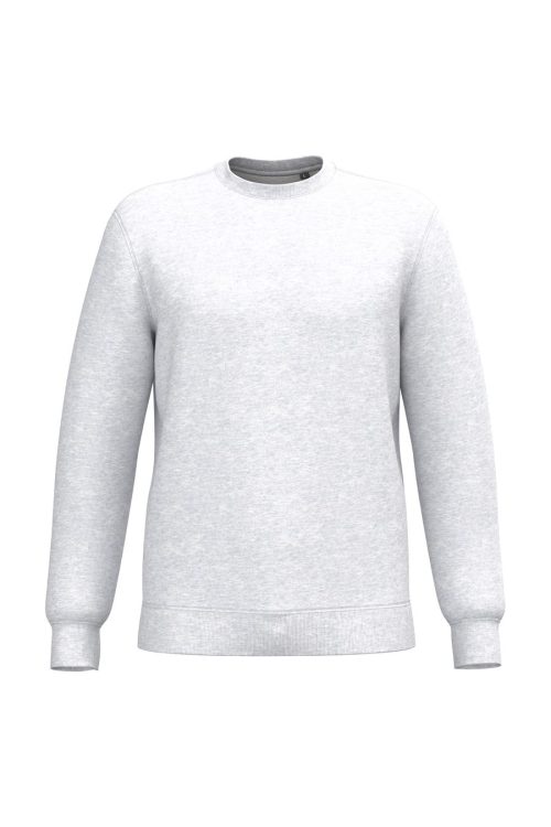 Recyceltes Unisex-Sweatshirt mit Rundhalsausschnitt K4040 – Kariban in Ash Heather