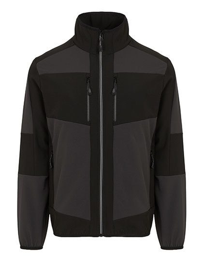 E-volve Unisex 2-Layer Softshell Jacket – Regatta Professional in Ash (Heather)/Black