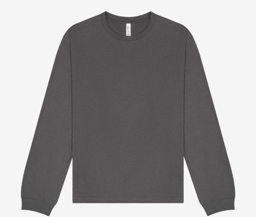 Unisex Heavyweight Long Sleeve Tee – Bella+Canvas in Asphalt