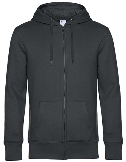 KING Zipped Hood Jacket_° – B&C BE INSPIRED in Asphalt