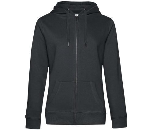 Kapuzen-Sweatshirt mit Reißverschluss QUEEN WW03Q – B&C in Asphalt