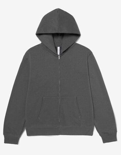 Unisex Heavy Full Zip Hoodie – Bella+Canvas in Asphalt (Solid)