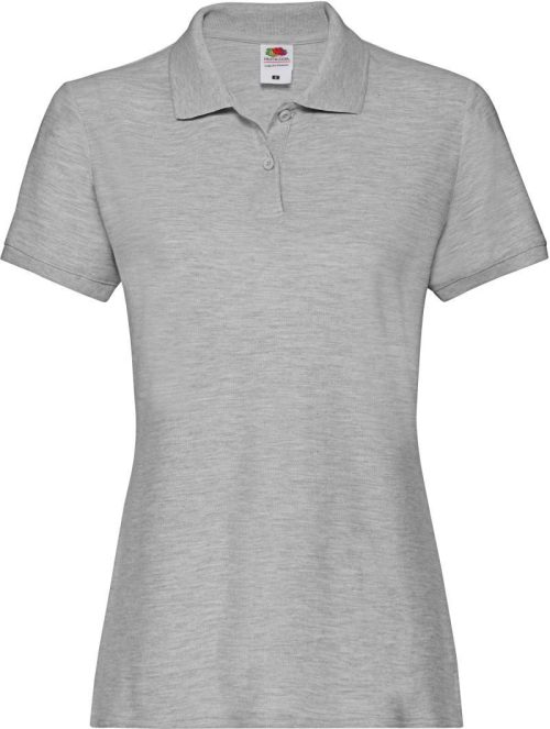 Damen Piqué Polo Lady-Fit Premium Polo – Fruit of the Loom in Athletic Heather