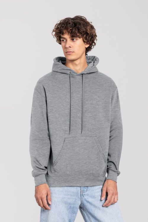 Kapuzen Sweater Iconic 250 Hooded Sweat – Fruit of the Loom in Athletic Heather