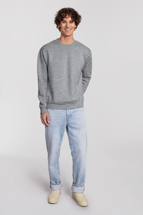 Schwerer Sweater Iconic Premium Set-In Sweat – Fruit of the Loom in Athletic Heather