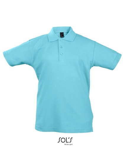 Kids´ Summer Polo II – SOL´S in Atoll Blue