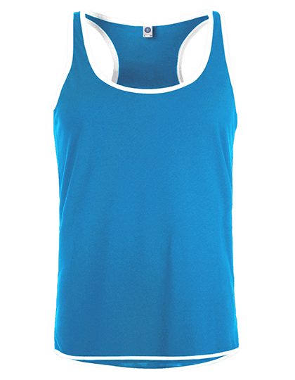 Men´s Contrast Sports Vest – Starworld in Atoll/White