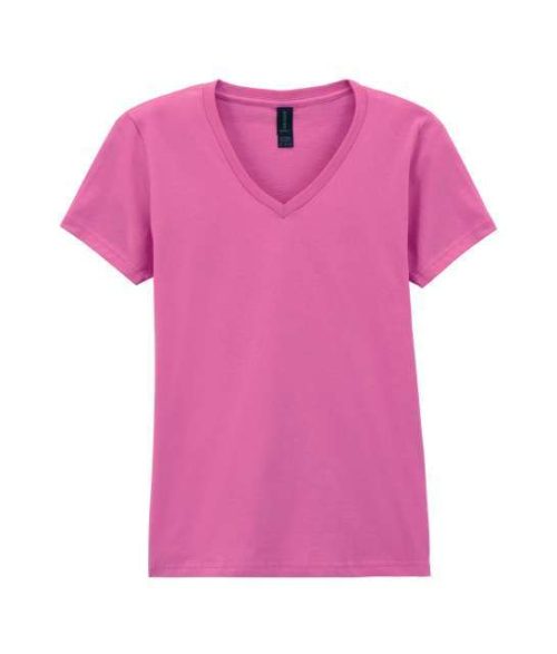 Softstyle™ Ladies' V-Neck T-Shirt – Gildan in Azalea