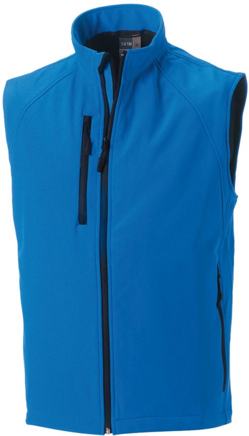 Men's Softshell Gilet R-141M-0 – Russell in Azur Blue
