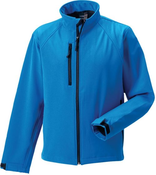 Men's Softshell Jacket R-140M-0 – Russell in Azur Blue