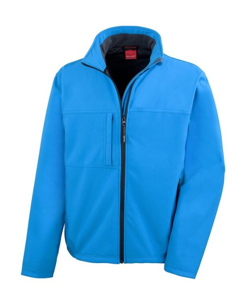 Men's Classic Softshell Jacket R121M – Result Recycled in Azure