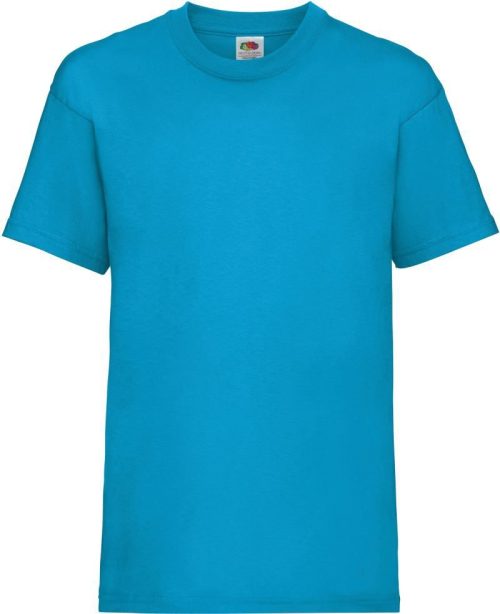 Kinder T-Shirt Kids Valueweight T – Fruit of the Loom in Azure Blue