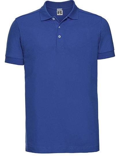Men's Fitted Stretch Polo – Russell Athletic in Azure Blue