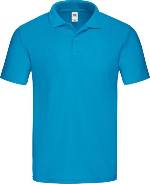 Herren Piqué Polo Original Polo – Fruit of the Loom in Azure Blue