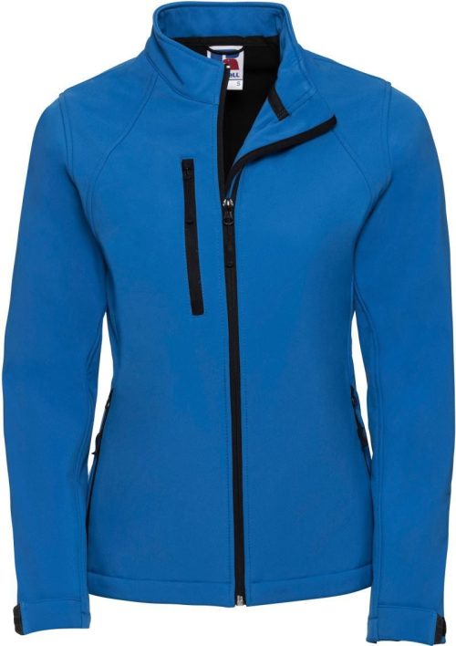 Damen 3-Lagen Softshell Jacke 140F – Russell Athletic in Azure Blue