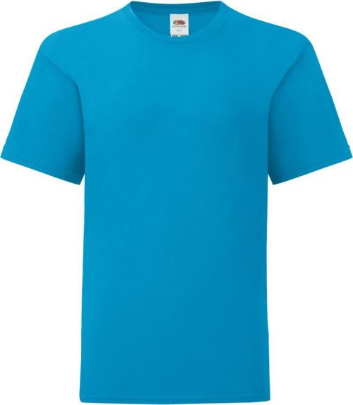 Kinder T-Shirt Kids Iconic 150 T – Fruit of the Loom in Azure Blue