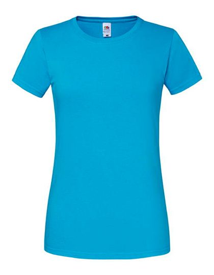 Ladies Iconic 195 Ringspun T – Fruit of the Loom in Azure Blue