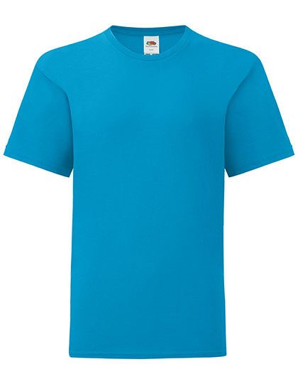 Kids´ Iconic T – Fruit of the Loom in Azure Blue