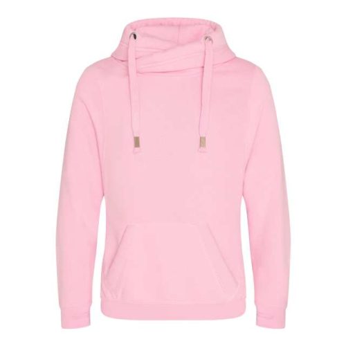 Cross Neck Hoodie – Just Hoods in Baby Pink